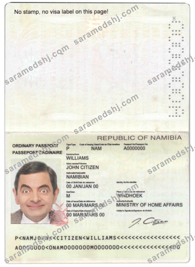 Namibia passport
